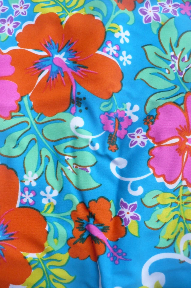 Traje de baño Rugged Bear para niñas de una pieza espalda de corredor naranja azul traje de baño Foto 2 de 3