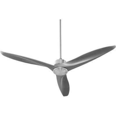 Quorum Kress Ceiling Fan, Satin Nickel - 74603-65
