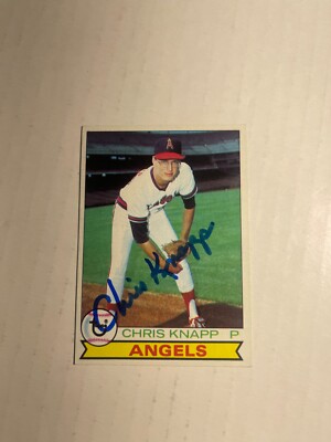California Angels CHRIS KNAPP Signed Card