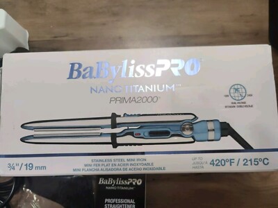BaBylissPRO Nano Titanium Prima2000 3/4'' Stainless 