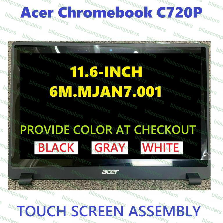 Acer Chromebook C720P Grey LCD Touch Screen WXGA