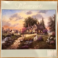 NEW 1,000 PC Jigsaw Puzzle "STONEY BROOK COTTAGE Vintage Masterworks 2000 SEALED