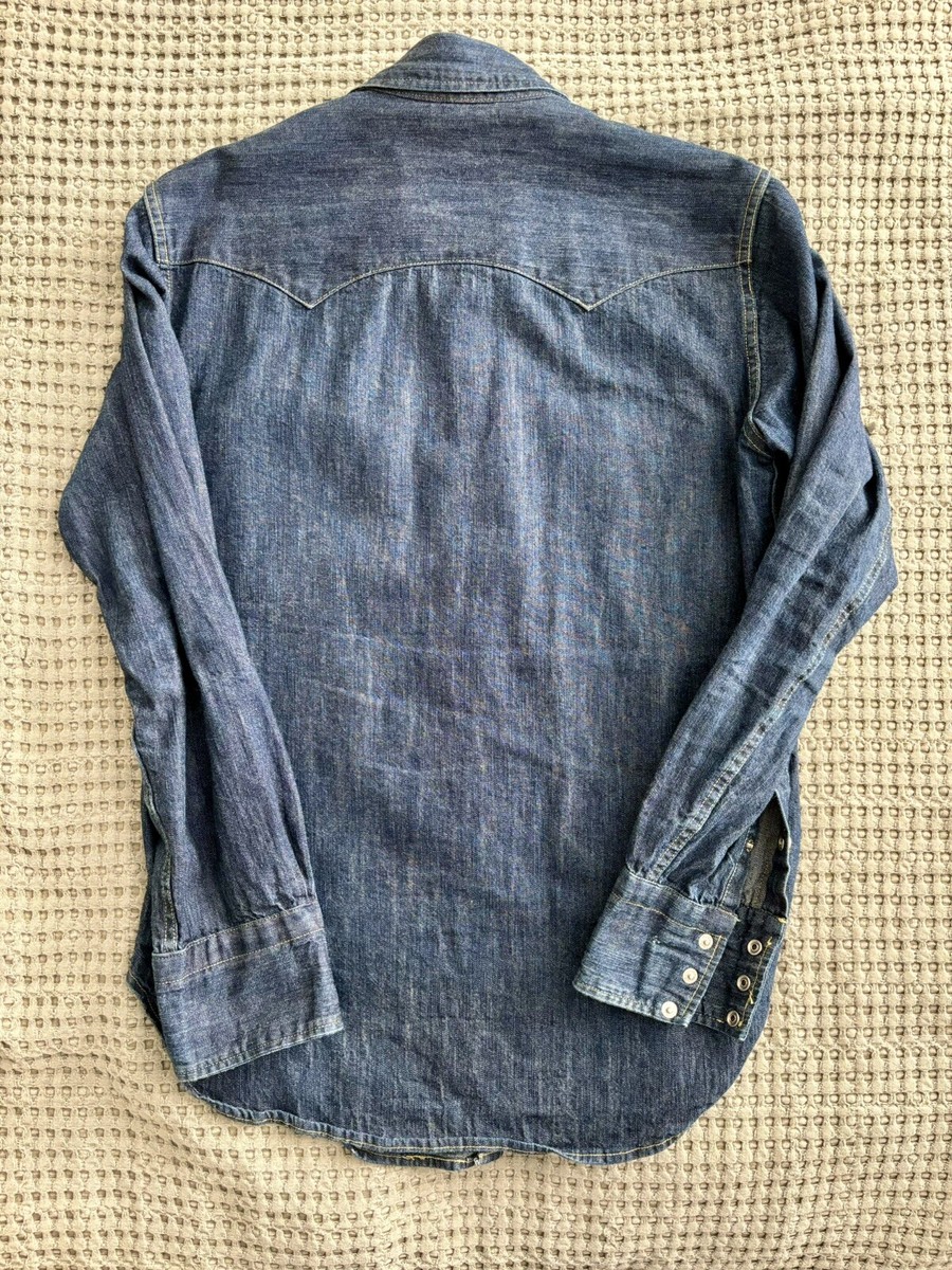 Joe Mccoy Denim Western Shirt Size 15 Real Mccoys | eBay