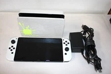 Nintendo Switch OLED HEG-001 Handheld Console  White - Complete w/ Dock TESTED!
