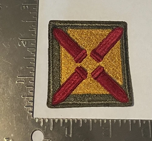 MILITARY PATCH SEW ON WW2 ERA NO GLOW US ARMY 4TH COAST ARTILLERY