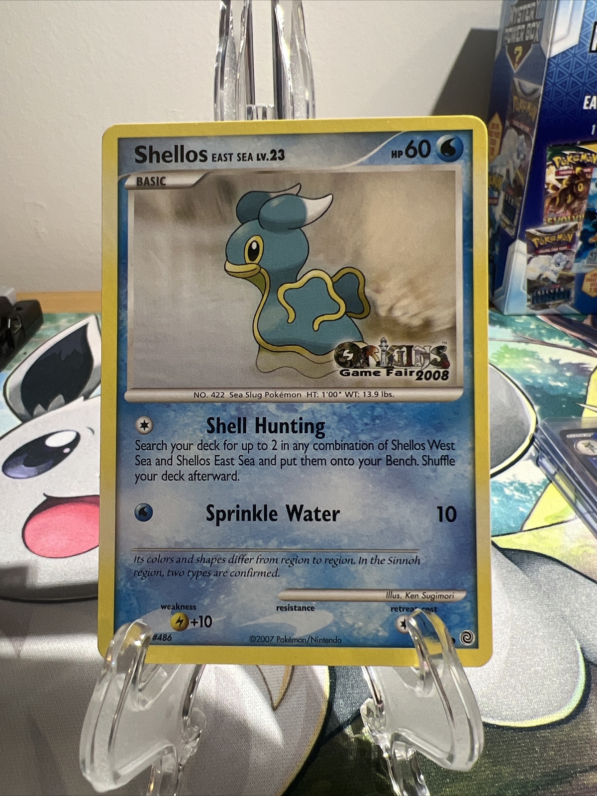 Pokemon 2008 Origins Game Fair Shellos 106/132 Promo Card - New - NM/MT