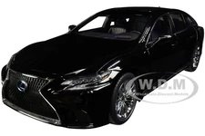 LEXUS LS 500h BLACK WITH BLACK INTERIOR 1/18 MODEL CAR BY AUTOART 78868