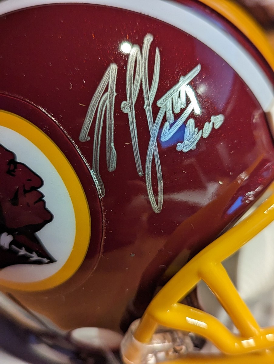 autographed redskins football helmets ROBERT GRIFFIN III (RG3) SIGNED WASHINGTON REDSKINS MINI HELMET - NFL  HOLOGRAM