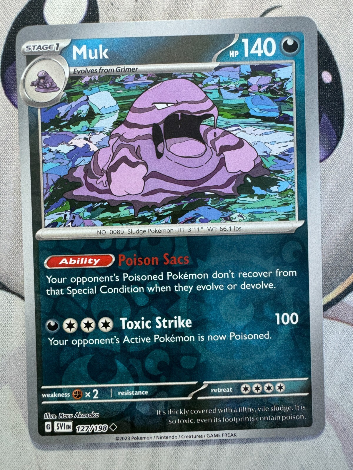 Muk Reverse Holo English Pokemon TCG BKAY395