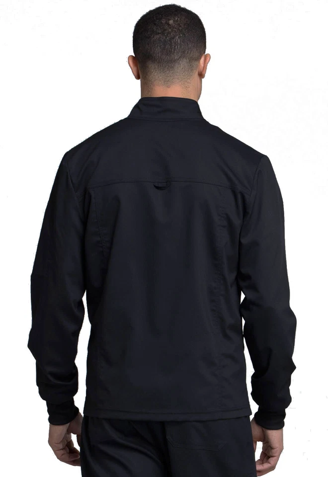 Cherokee Workwear Jacket WW320 BLK Black Revolution Men Zip Front Free Shipping - Image 2 of 4