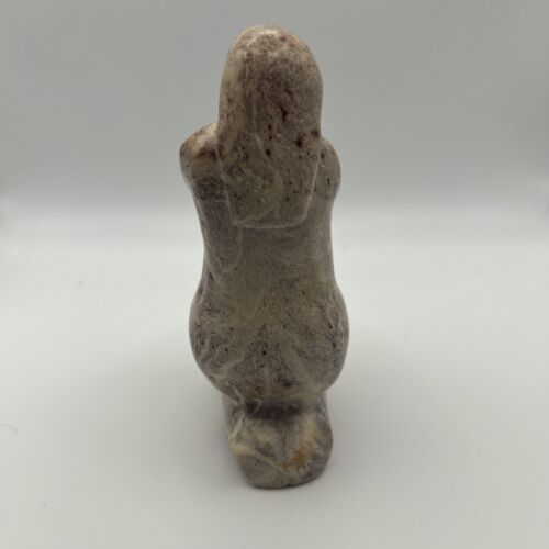 Vintage Nursing Mother Female Baby Figurine Natural Stone Sculpture 6” Organic - Picture 4 of 6