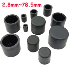 A=2.8mm~78.5mm Pipe Tube Black Round Silicone Rubber End Cover Caps Dust Cap
