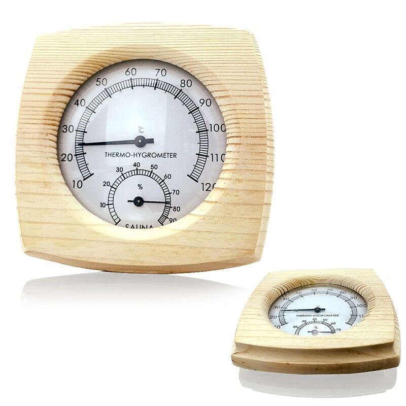 Sauna Room Thermometer Hhygrometer For Easy Bathing Wooden`~ #}