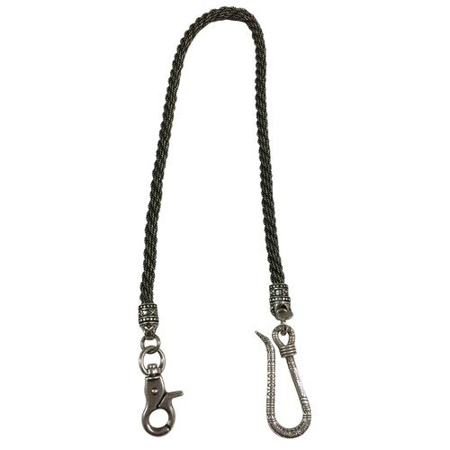 D'AMICO catena portachiavi torchon grande colore argento WAU0394 MADE IN ITALY - 第 1/4 張圖片