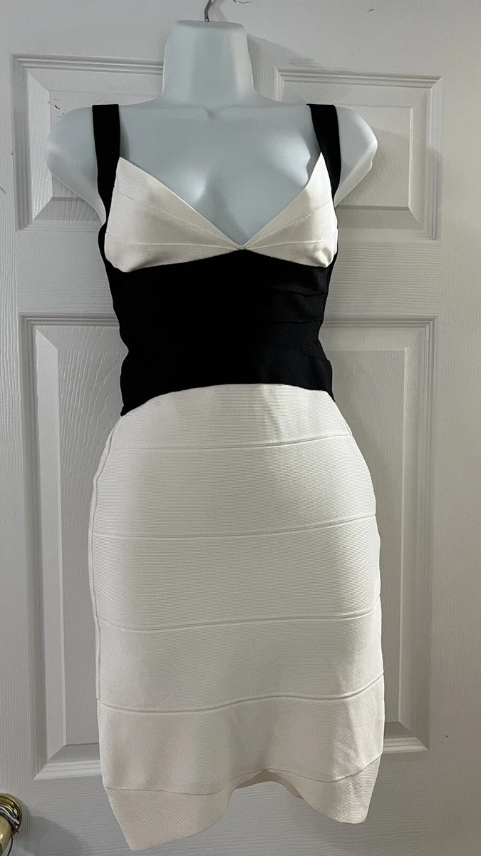Herve leger cheap white dress
