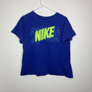 blue and green nike shirt