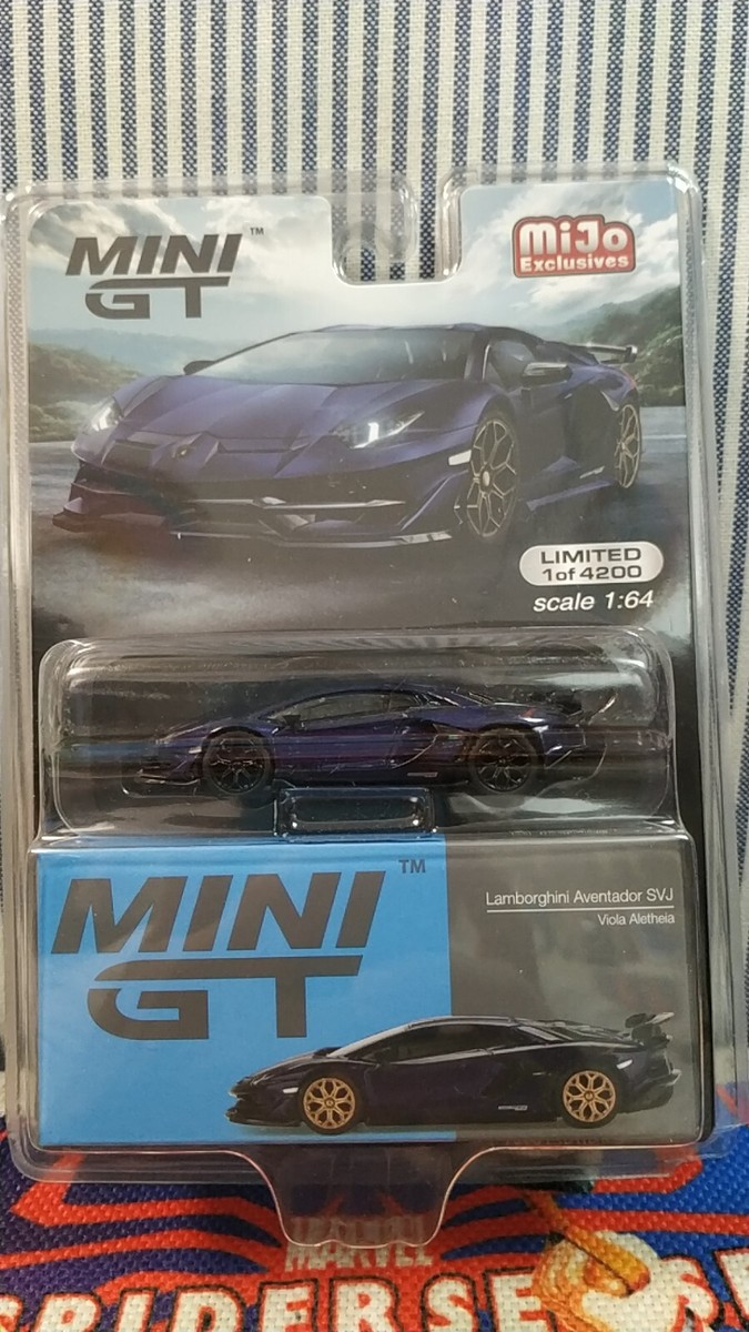 ミニカー MINI GT Lamborghini Aventador SVJ Viola MINI GT 343 chase (new) Lamborghini Aventador SVJ Viola