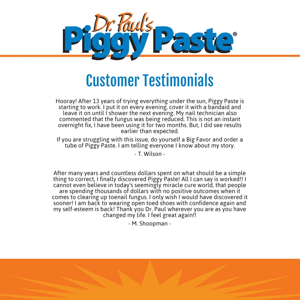 Dr. Paul's Piggy Paste Gel Tratamiento de Hongos en Uñas Trata una Uña del dedo del pie durante 3 meses Foto 4 de 4