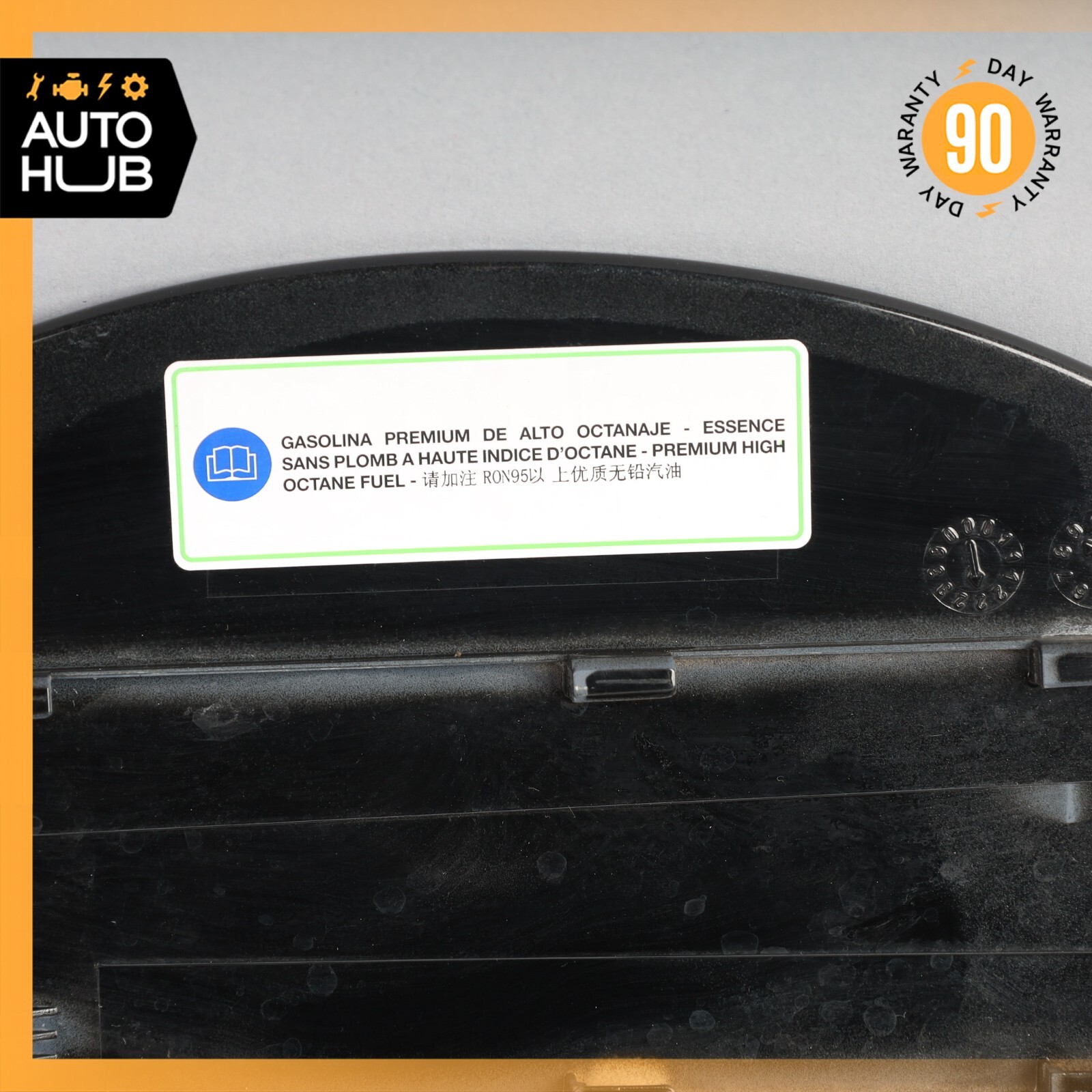 17-20 Maserati Levante S M161 Fuel Gas Tank Lid Door Cover Black OEM 26k