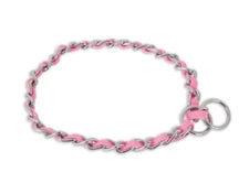 Petmate Comfort Chain Training Collar(Pink, Black) Decrease pet's risk of injury