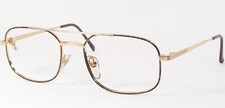 NiGuRa N 0458 B Gold /Demi Brown UNIQUE RARE EYEGLASSES FRAME 57-19-140 NOTES 