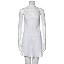 LoveShackFancy White Scoop Neck Mini Dress