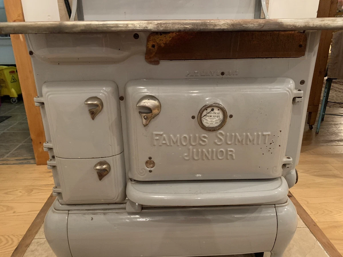 antique gas/wood Cookstove Famous Summit Jr. | eBay