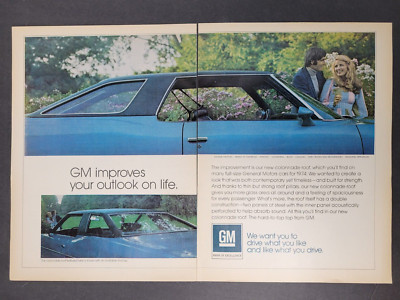 GM Cars-Improves Your Outlook On Life-2 Pages-Print Ad