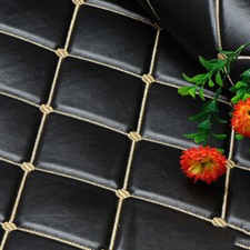 10mm Thick Quilted Sponge Faux Leather Fabric Car Interior Upholstery Material