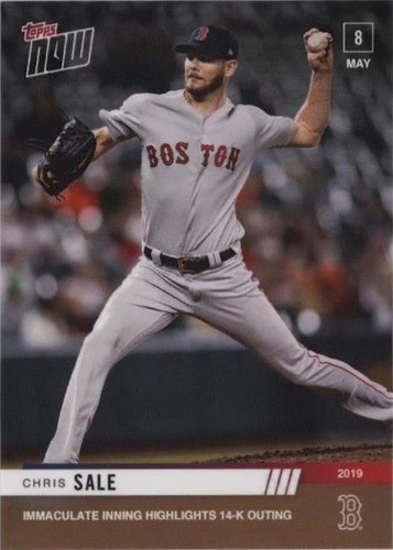 ピンズ・ピンバッジ・缶バッジ topps now opening Chris Sale auto /49 Chris Sale Braves Record Ks By Lefty- 2024 MLB TOPPS NOW Card 608