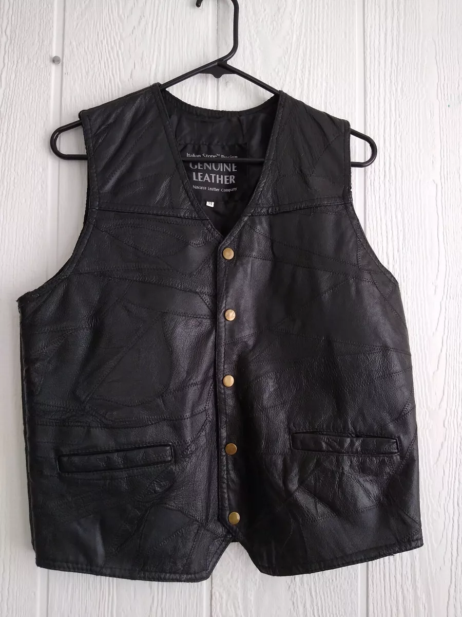 Giovanni navarre leather vest clearance