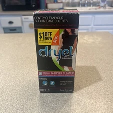 Dryel At-Home Dry Cleaner Refill Kit Booster Spray 6 Loads New Sealed Box
