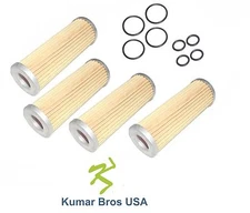 New FOUR(4) Fuel Filter w/O-Rings FITS Kubota B4200 B5200 B6200 B7200 B8200B9200