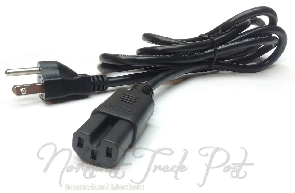 Cisco Switch Power Cord 6ft 18AWG IEC C15 Notched 3 Prong Supply for 3500 Series - Image 4 of 4