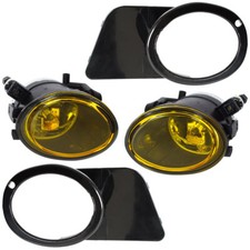 NEBELSCHEINWERFER GELB MIT RAHMEN LINKS+RECHTS SET FÜR BMW 5 E39 E46 M3