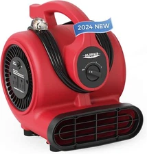 Air Mover Carpet Dryer 3Speed 1/8 HP Floor Blower Fan Stackable for Water Damage