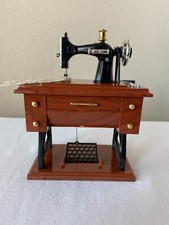 Mini Wind-Up Sewing Machine Music Box Plays Fur Elise 5x7x3" Lovely Gift