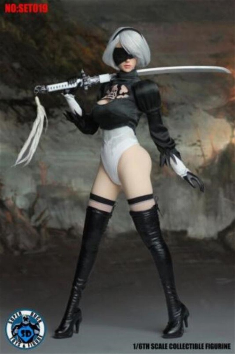 SUPER DUCK NieR Automata2B 1/6タイプ ホットトイズ SUPER DUCK SET019 1/6 NieR:Automata 2b YoRHa No 2 Fit 12