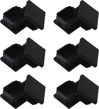 12 Pack 1-1/2 Inch Square Plastic Plug, Insert Tubing End Cap for Square Tubing