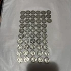 50 Coin Barber Dime Lot 90% Silver Cull Slick $5 Face Liberty Roll O