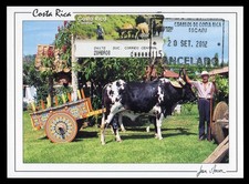 COSTA RICA 2007 Maximum Card ATM - Carreta típica, Costa Rican oxcart, Boyero