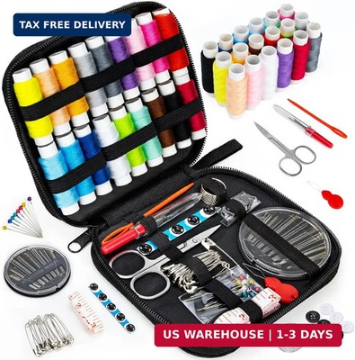 Sewing Kit Basic for Adults, 87 Pcs Sewing Kit with Needle and Thread, Sewing Su