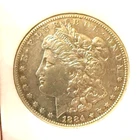 1884 S Morgan Silver Dollar Bright with Good Details
