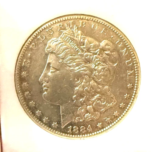 1884 S Morgan Silver Dollar Bright with Good Details
