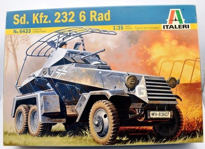 Modellino model kit montaggio carri armati tank SD.KFZ 232 6 RAD italeri 1:35