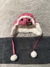 Pink Girls Winter Hat Super Warm Super Cute With Bright Pink Color