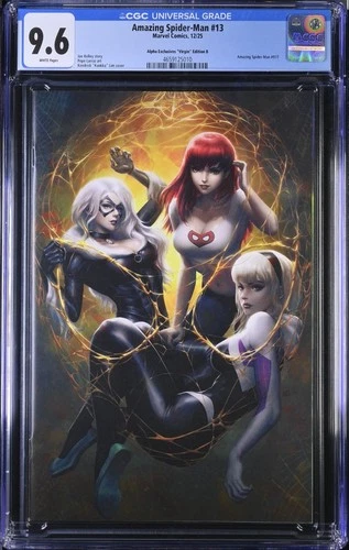 Amazing Spider-Man #13 Alpha Exc NYCC Gold Kunkka Lim Virgin Variant CGC 9.6