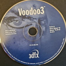 3dfx Voodoo3 Driver  Utility Software CD v1.4 Windows 95/98/NT 4.0