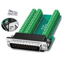 Solderless DB44 Male Connector D-SUB 44-pin Terminal Breakout Board Adapter