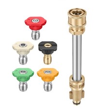 For Ryobi Pressure Washer Quick Connect Adapter Replacement With 5 Color Nozzles